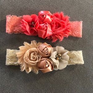 Pair of Baby girl boutique headbands